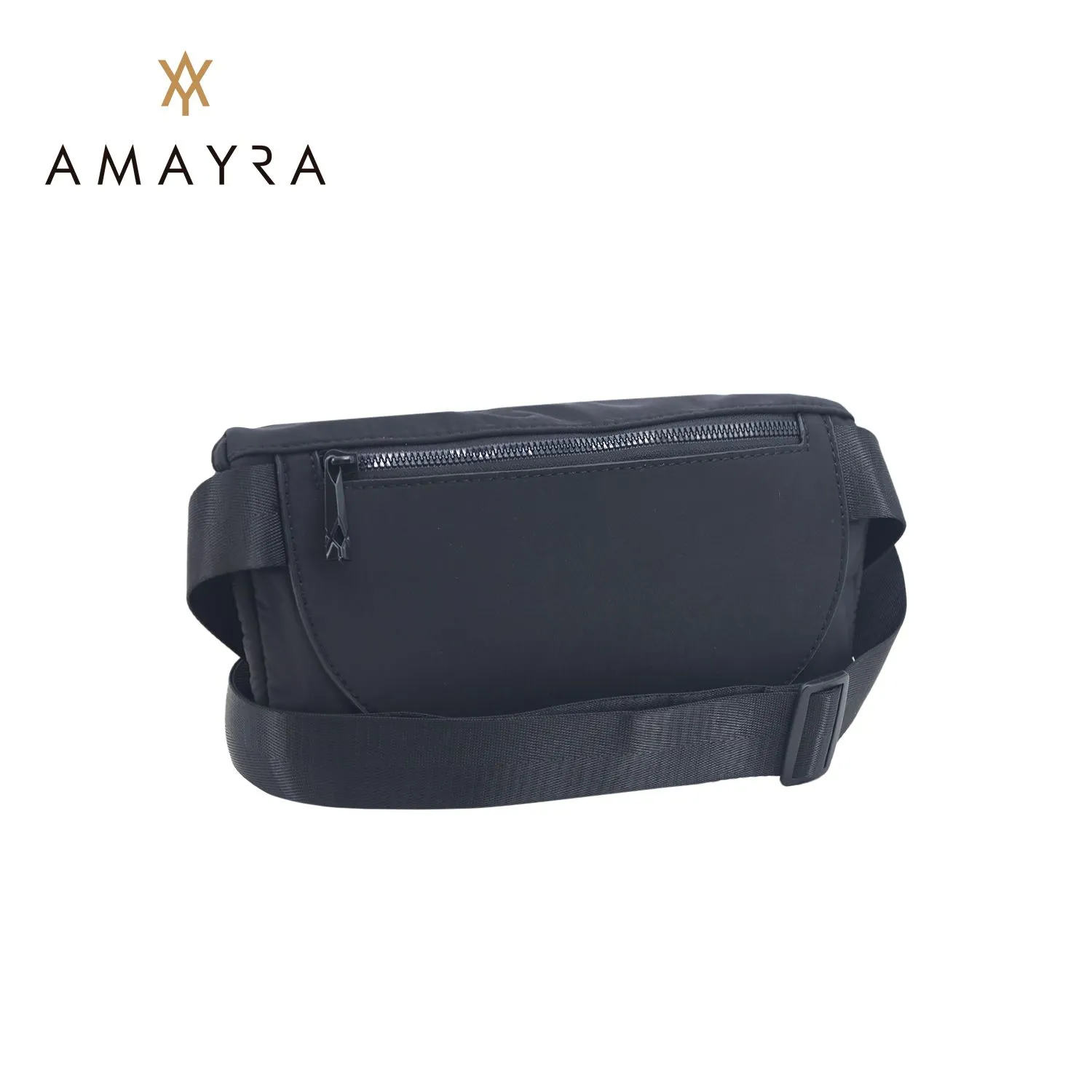 Riñonera Amayra Microfibra Negra