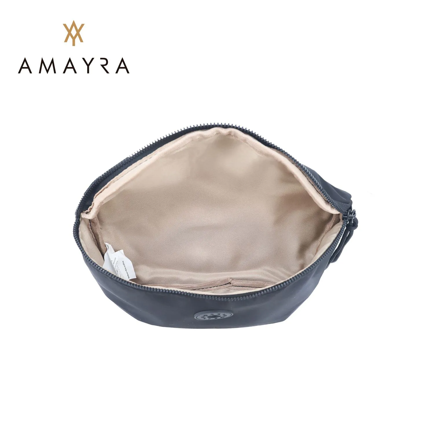 Riñonera Amayra Microfibra Negra
