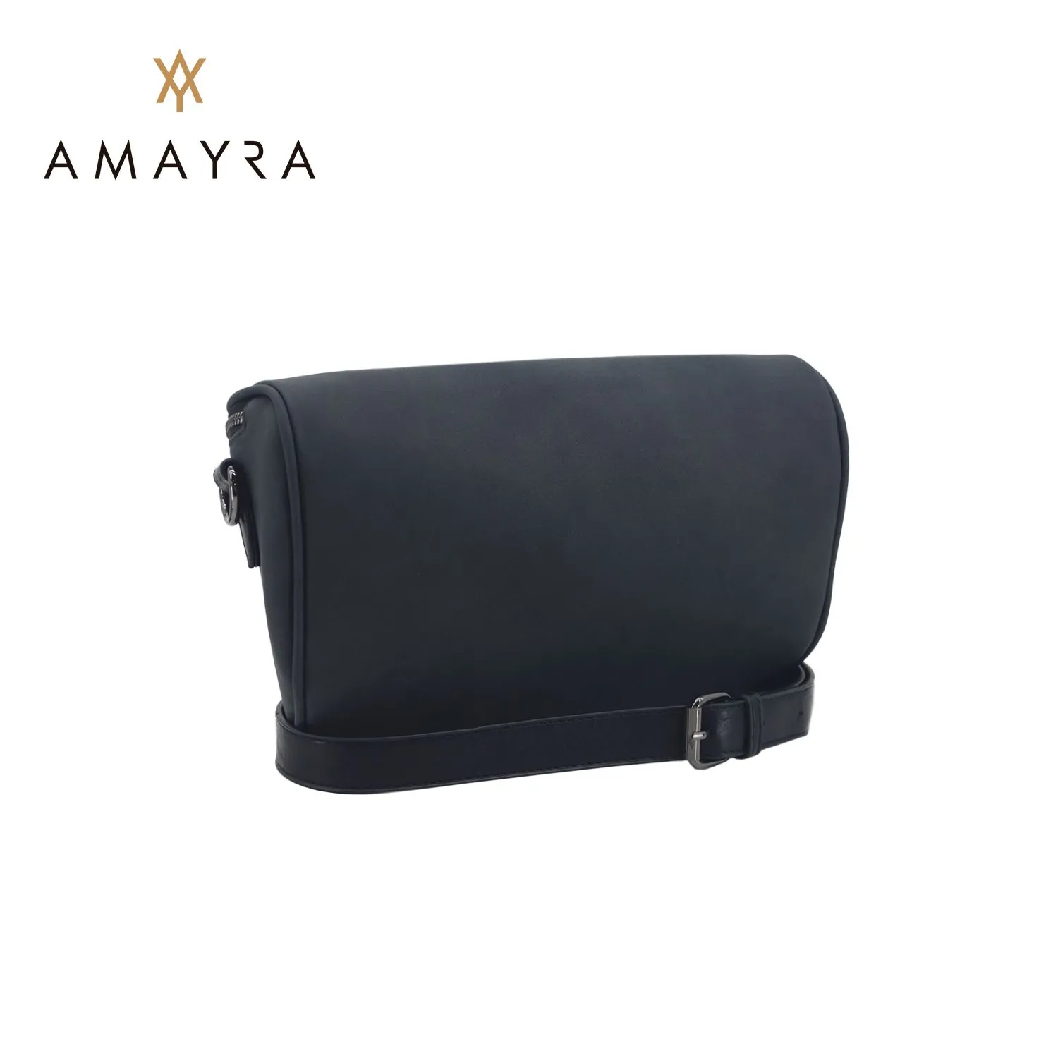 Riñonera Amayra Grande Eco Cuero Negro