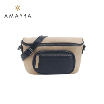 Riñonera Amayra Eco Cuero Vison Combinado