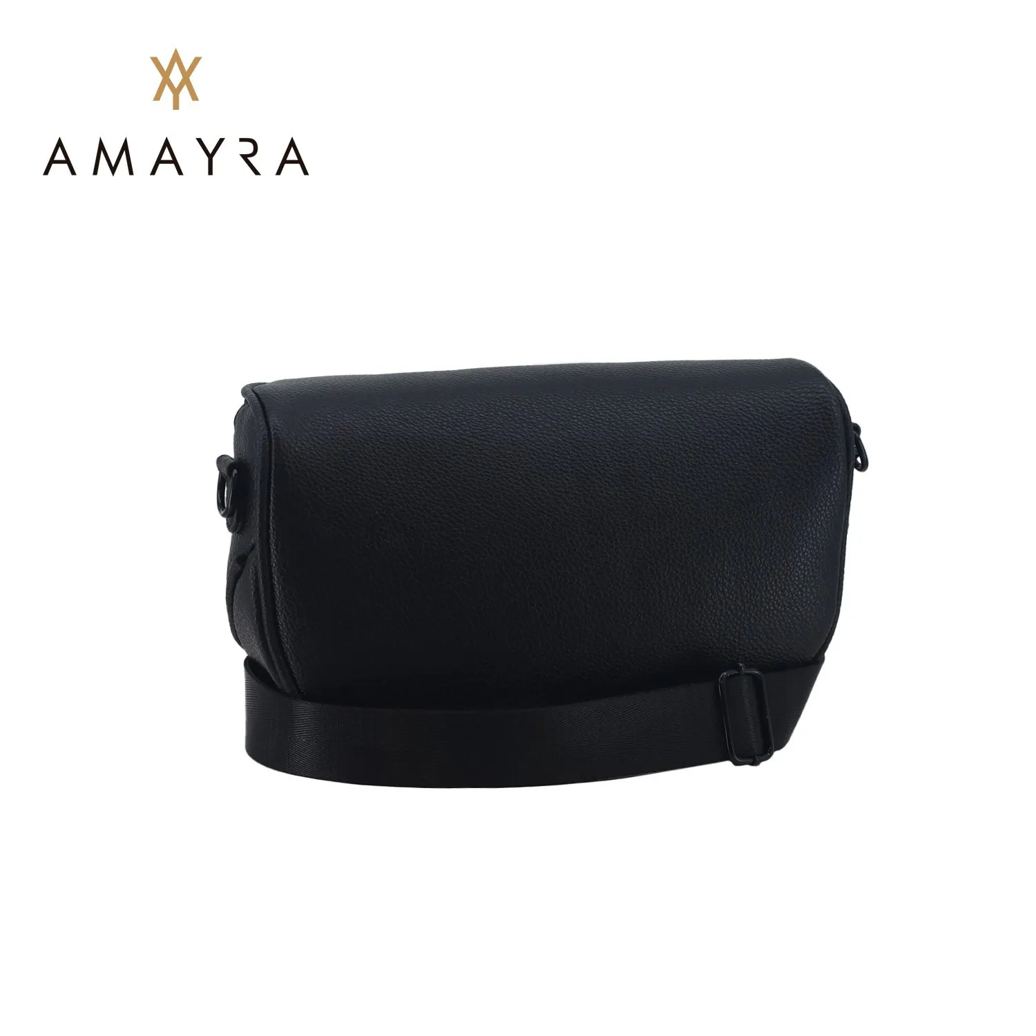 Riñonera Amayra Grande Eco Cuero Negra