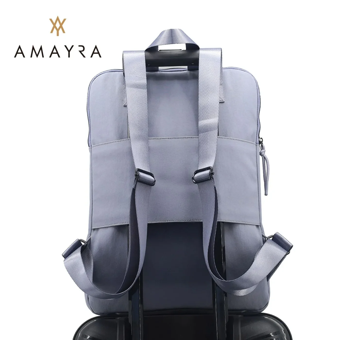 Mochila Amayra P/Notebook Hasta 17" Tela Azul