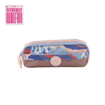 Cartuchera Street Wear Tela Estampada Colores Varios