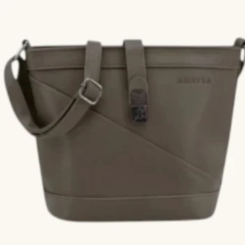 Cartera Amayra Bandolera Eco Cuero Visón