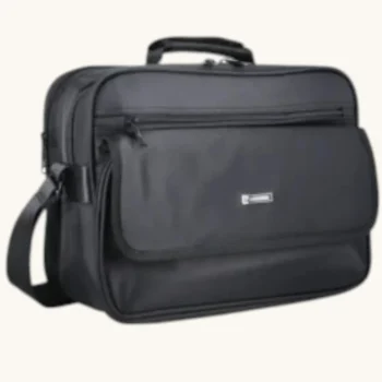 Morral Bag Cherry Múltiples Divisiones Tela Negra