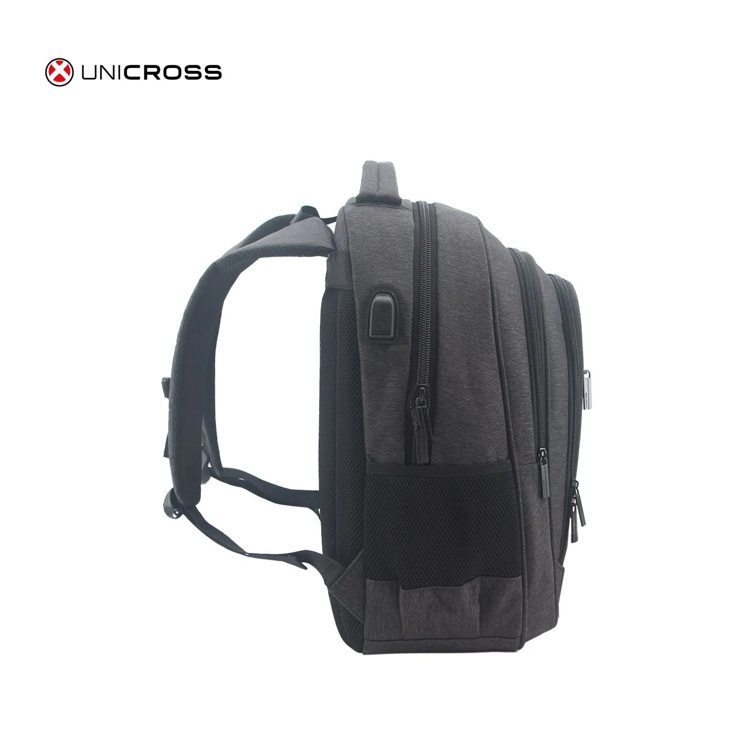 Mochila Unicross P/Notebook 19" Negra Súper Reforzada