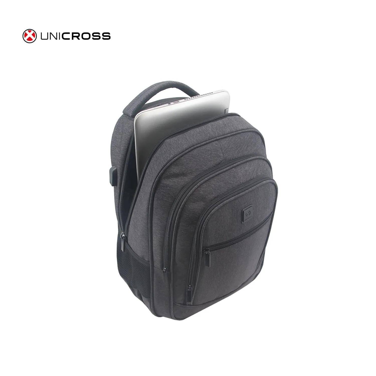 Mochila Unicross P/Notebook 19" Negra Súper Reforzada