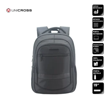 Mochila Unicross P/Notebook 19" Negra