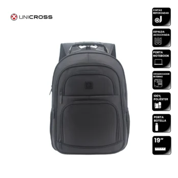 Mochila Unicross P/Notebook 19" Negra