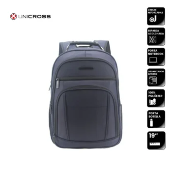 Mochila Unicross P/Notebook 19" Azul