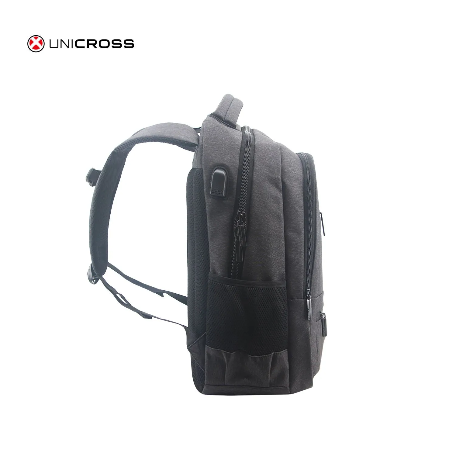 Mochila Unicross P/Notebook 19" Negra Muy Reforzada
