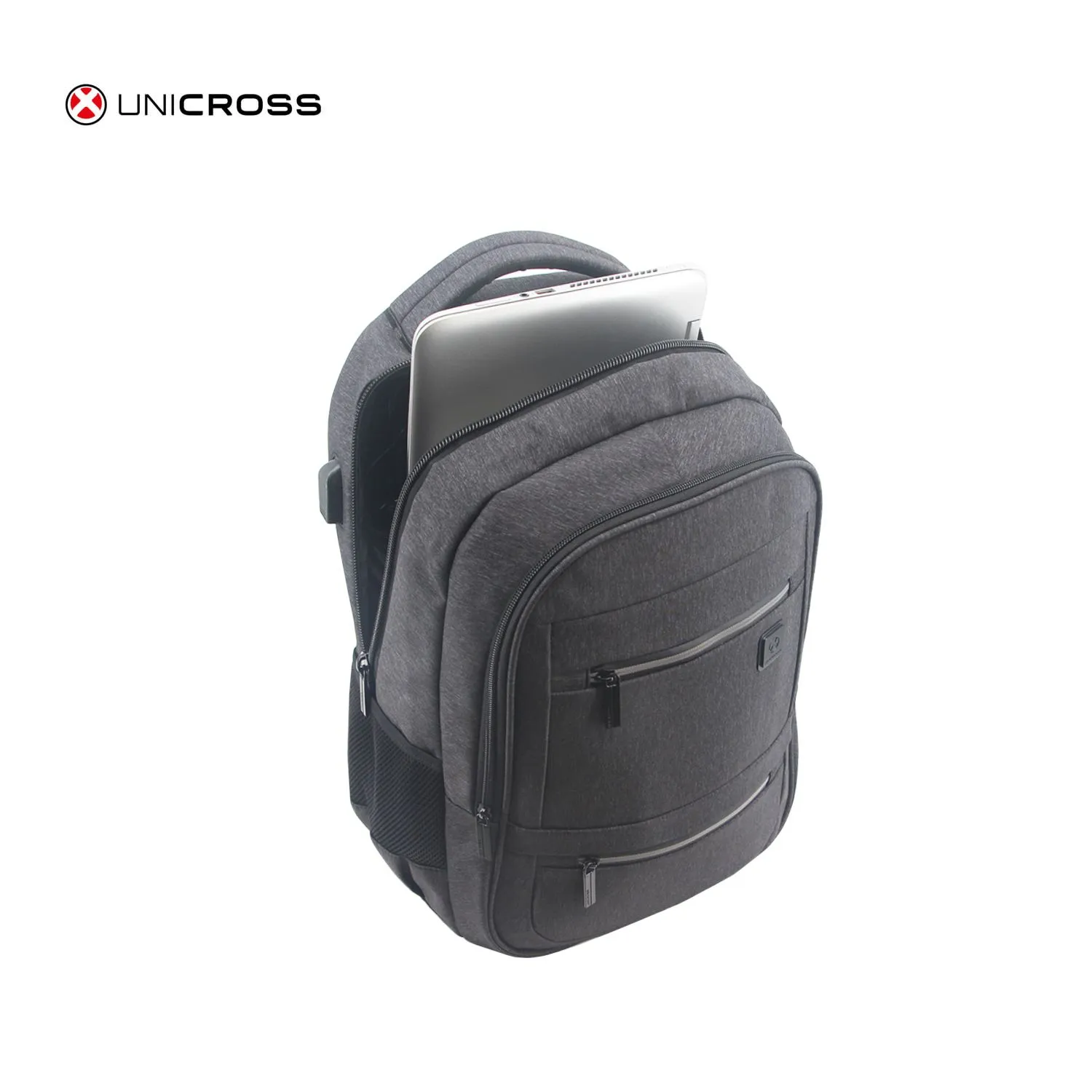 Mochila Unicross P/Notebook 19" Negra Muy Reforzada