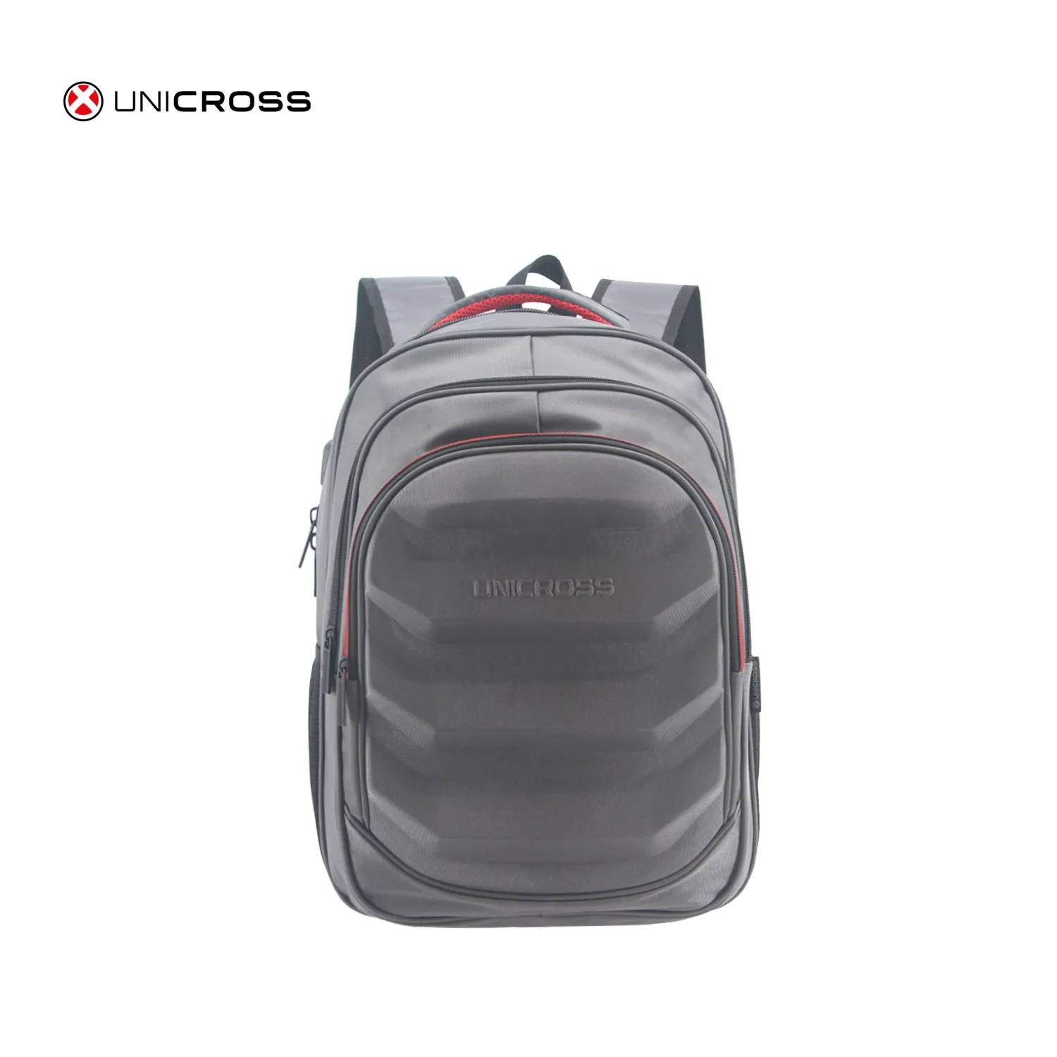 Mochila Unicross P/Notebook 19" Gris Súper Reforzada
