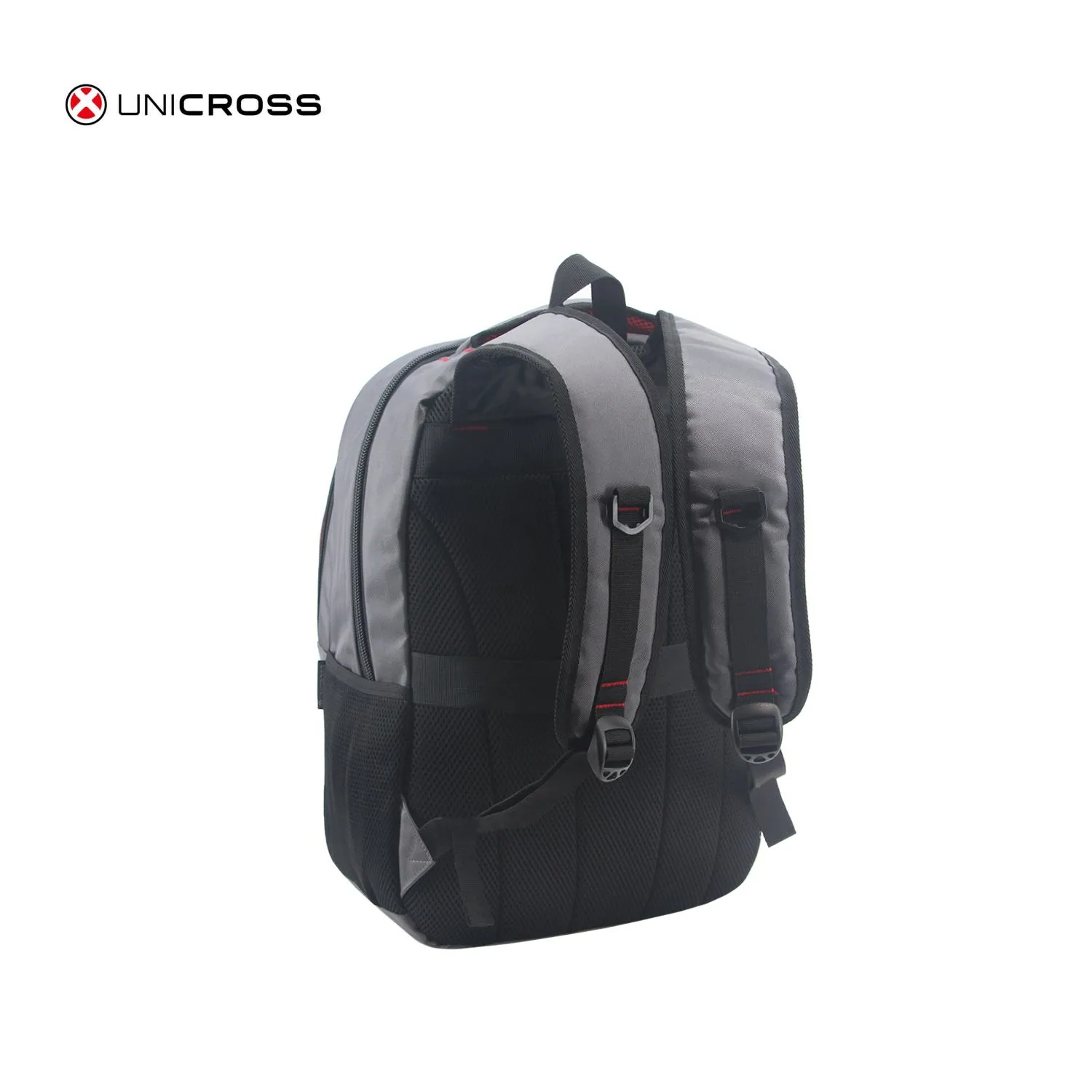 Mochila Unicross P/Notebook 19" Gris Súper Reforzada