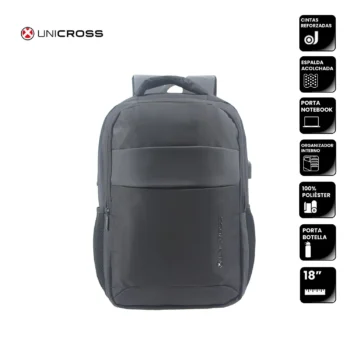 Mochila Unicross P/Notebook 18" Negra