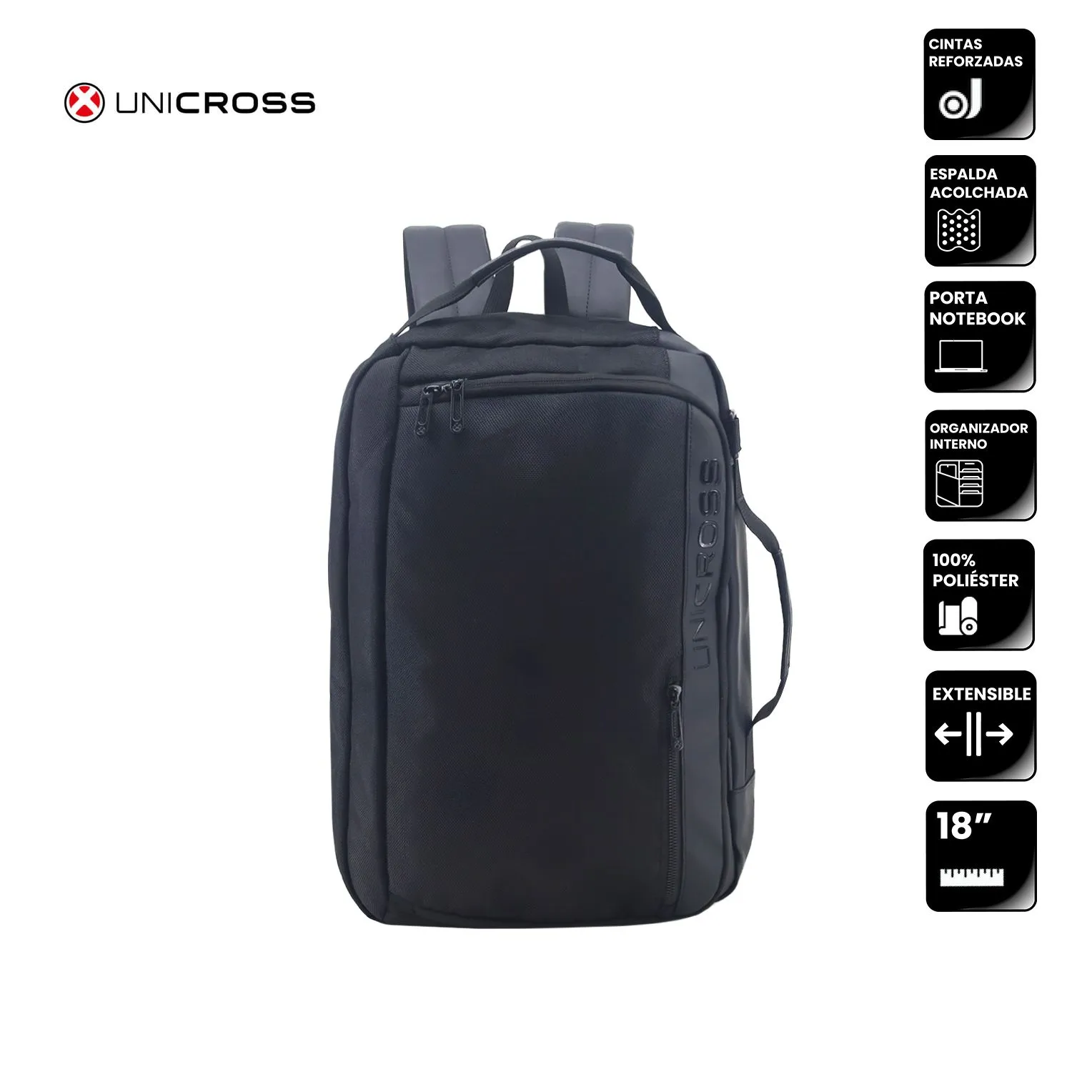 Mochila Unicross P/Notebook 18" C/Correa