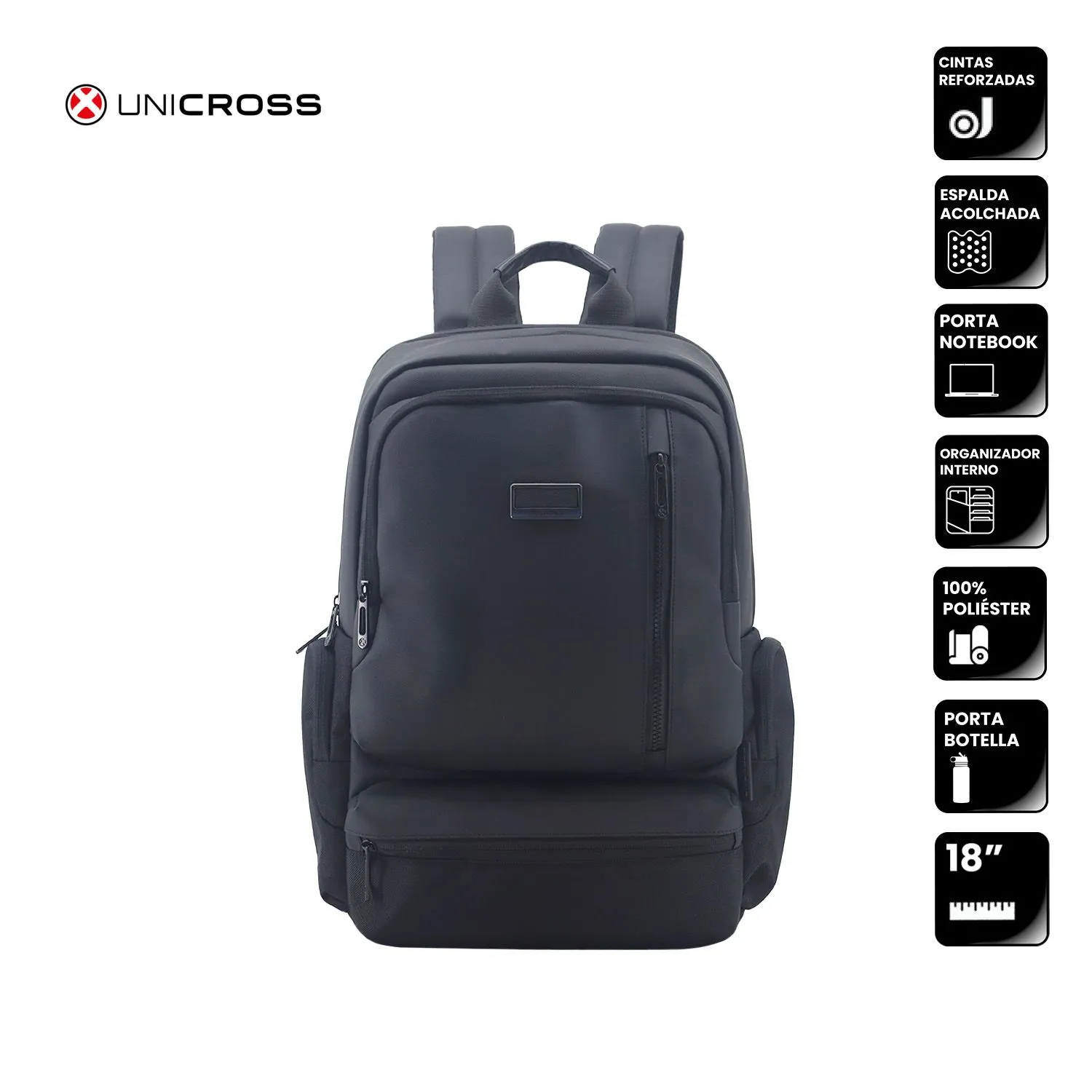 Mochila Unicross P/notebook 18" Muy Reforzada