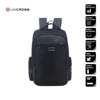 Mochila Unicross P/Notebook 19" Negra