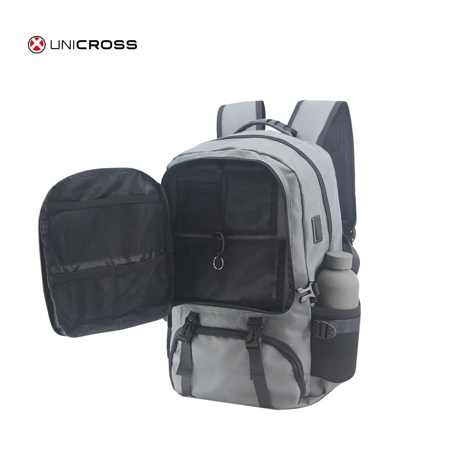 Mochila unicross Gris 18"