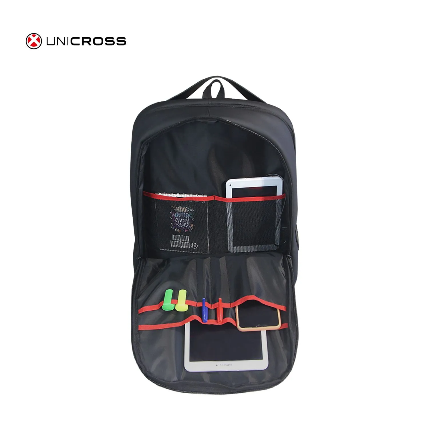 Mochila Unicross P/Notebook 19" Negra/Gris