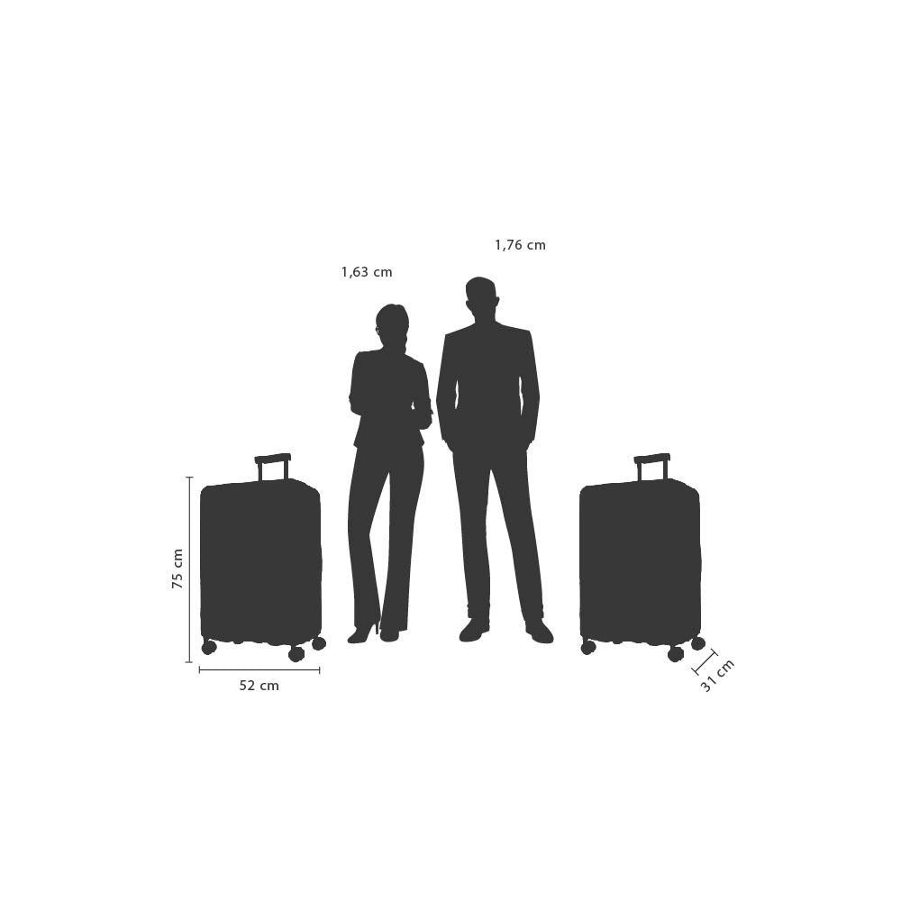 Valija Samsonite Varro 75cm Grande PP Color Negro