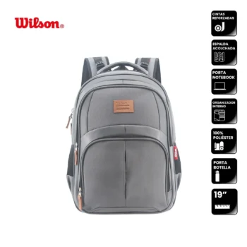 Mochila Wilson P/Notebook 19" Gris
