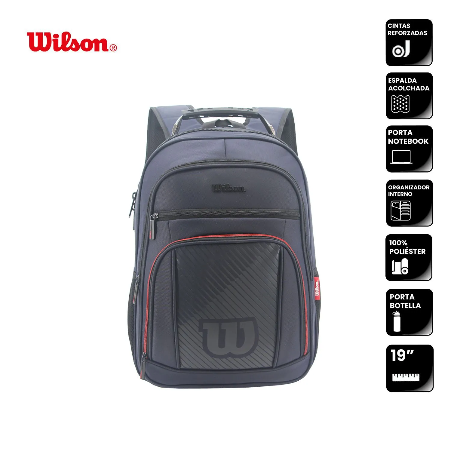 Mochila Wilson P/Notebook 19" Negra