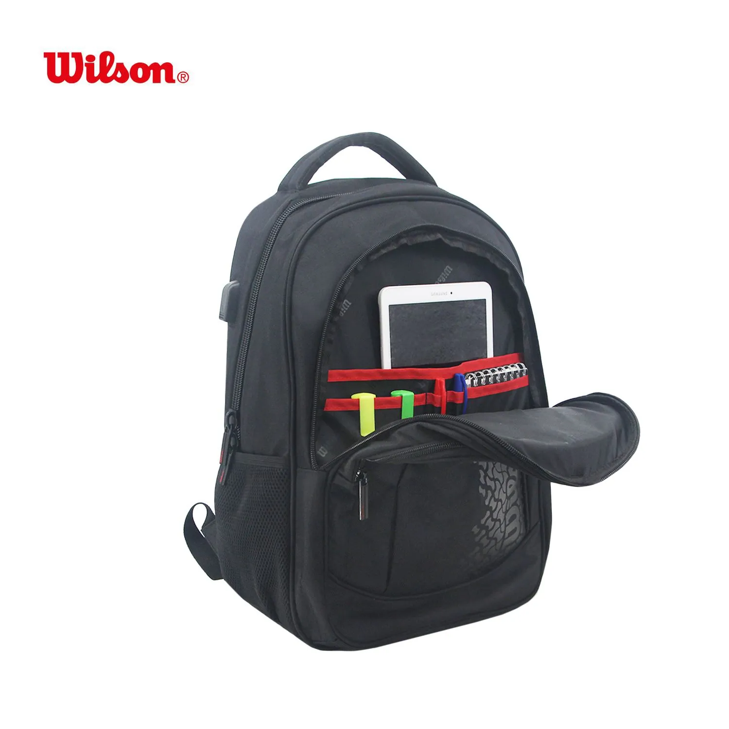 Mochila Wilson P/Notebook 19"Negra Súper Reforzada