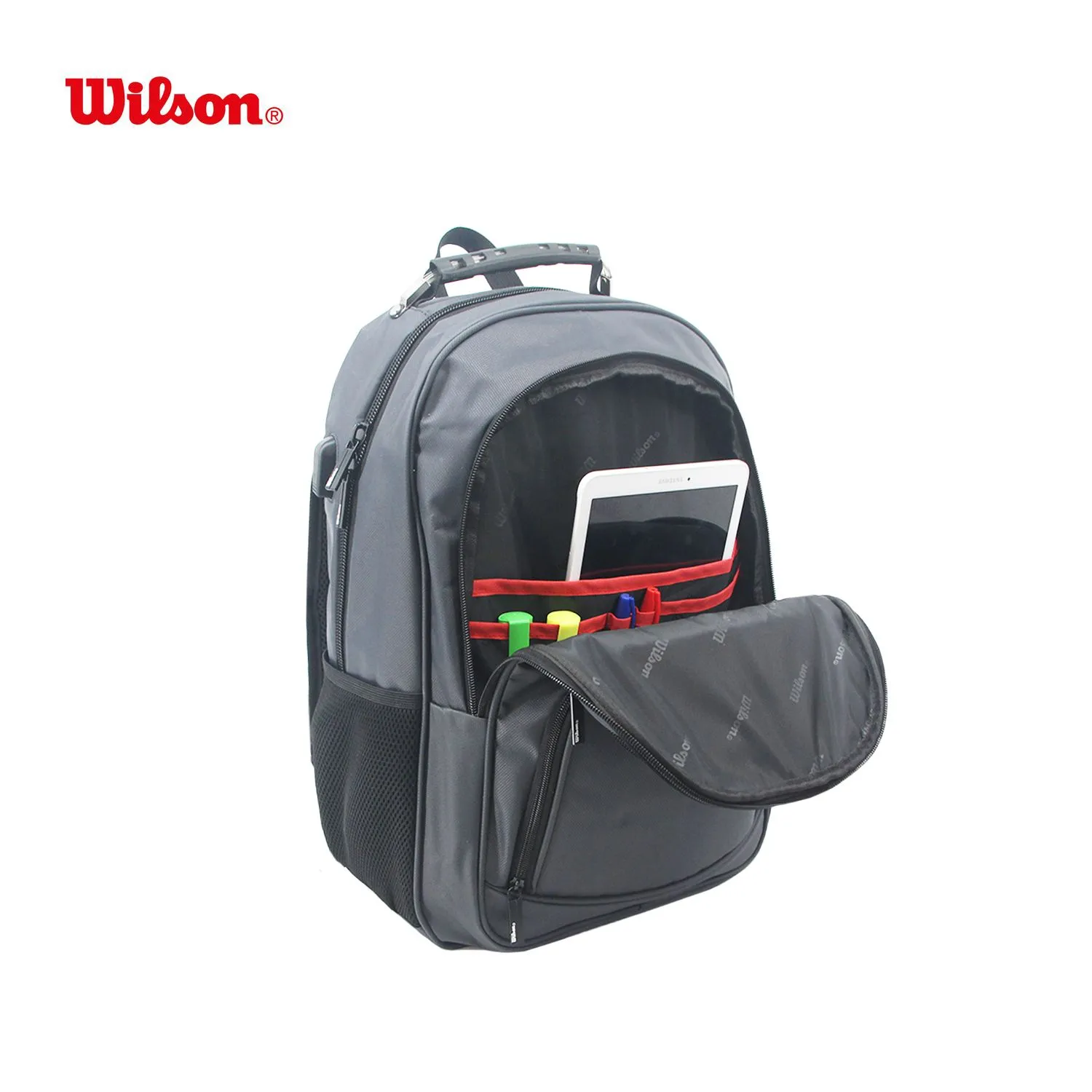 Mochila Wilson P/Notebook 18.5" Gris Muy Reforzada