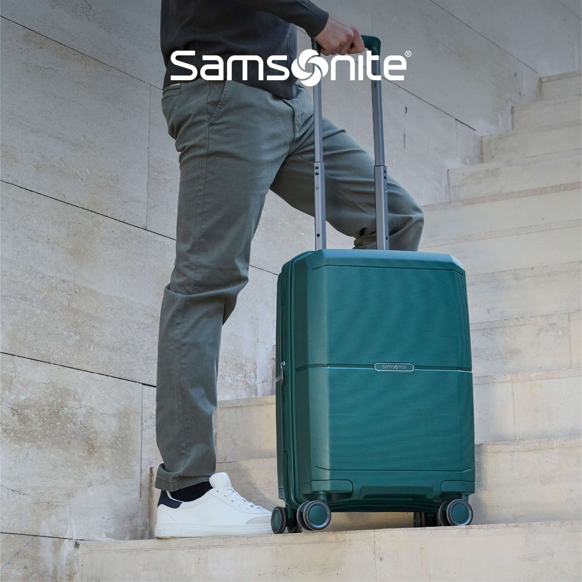 Valija Samsonite Horizons 55cm P/Cabina PP Verde Oscuro