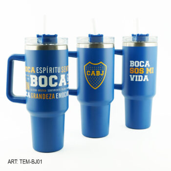 Vaso Termico Boca Juniors Acero Inoxidable