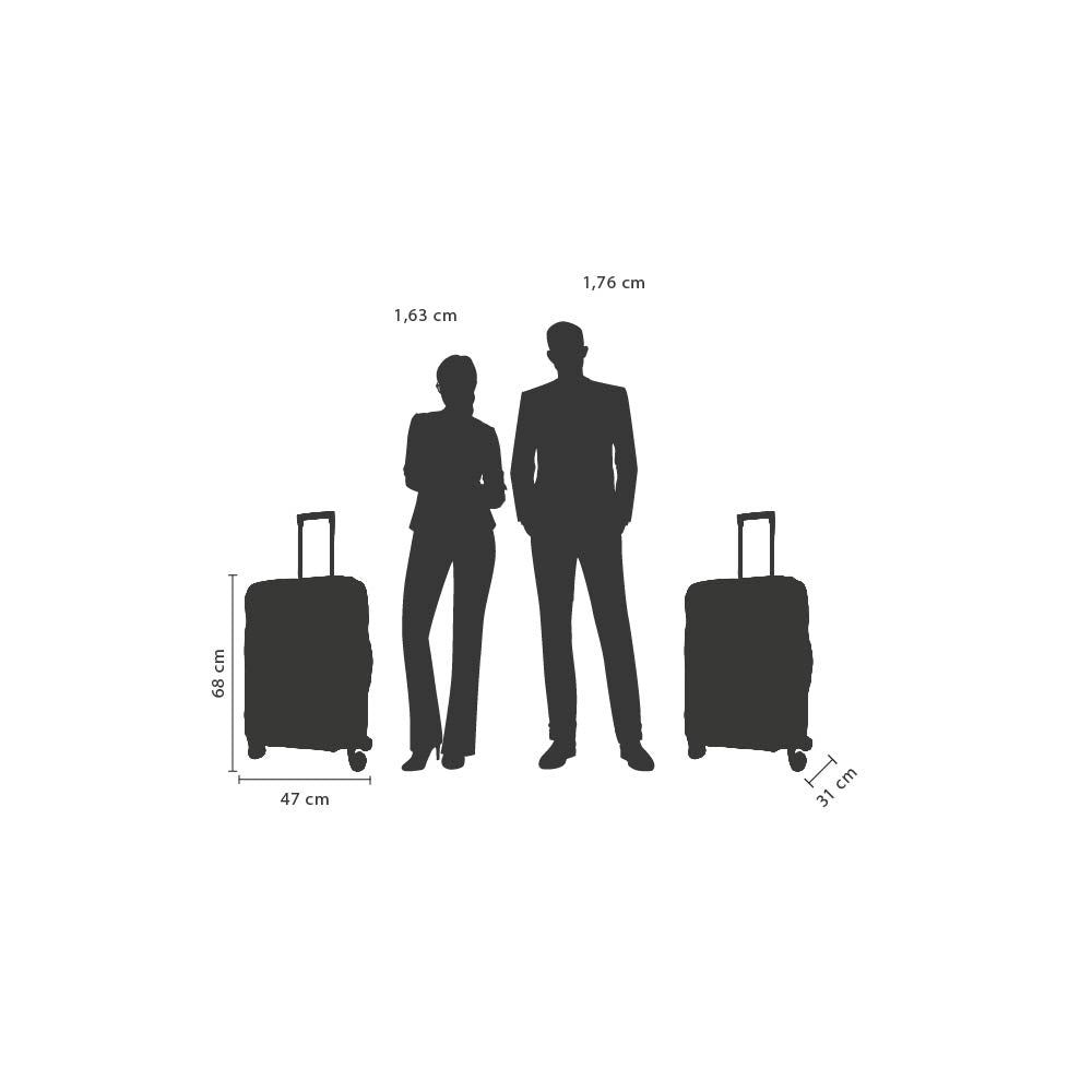 valija samsonite octolite 68cm Mediana PP Blanco
