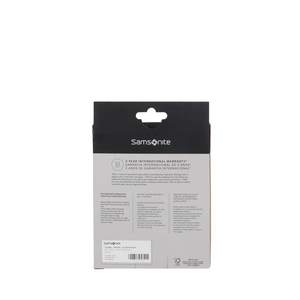 Antifaz Y Tapones Para Oidos Samsonite