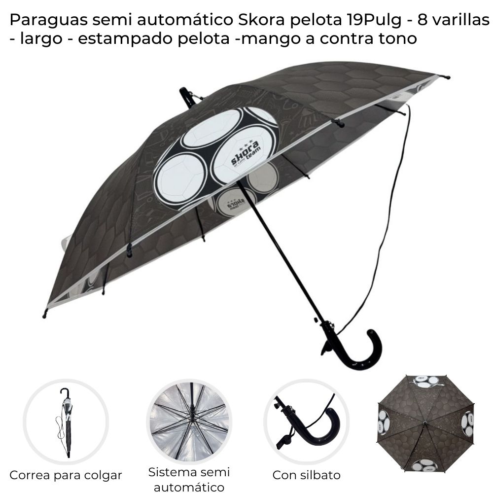 Paragua Skora Infantil Let s Play Automático