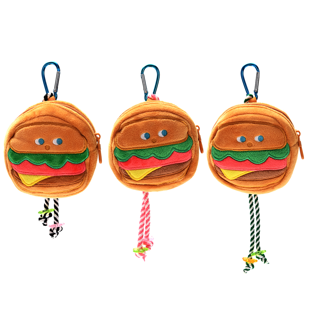 Llavero Skora Bag Charm C/Monedero Forma Hamburguesa