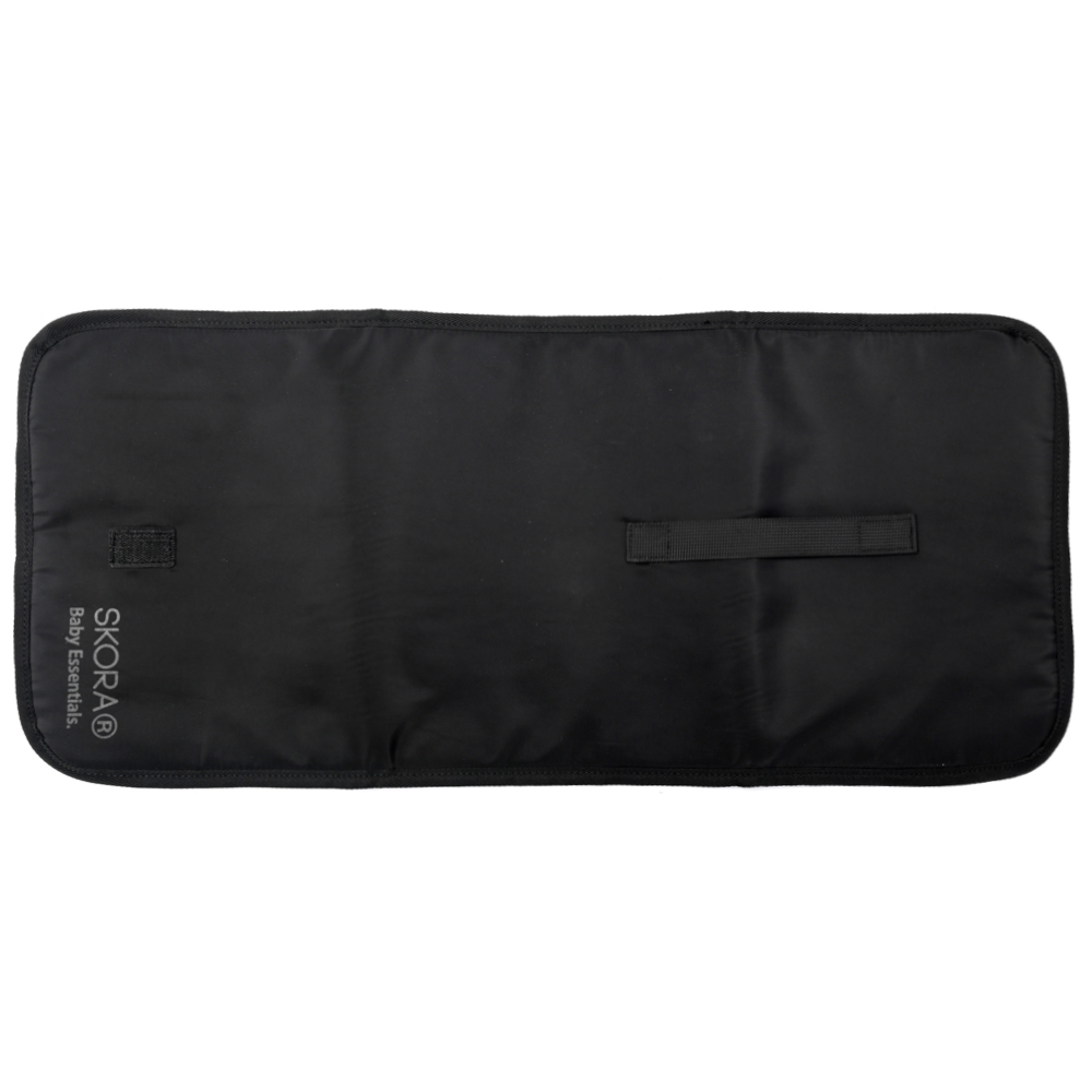 Mochila Maternal Skora C/Cambiador color Cemento sujetador para cochecito