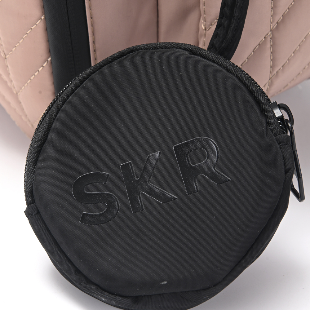 Mochila maternal Skora matelasse Beige con cambiador y monedero