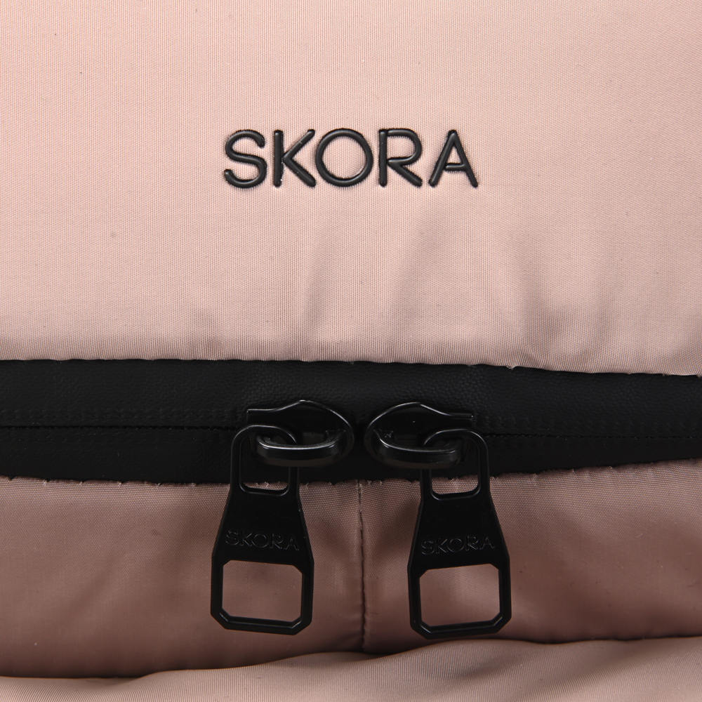Mochila maternal Skora matelasse Beige con cambiador y monedero