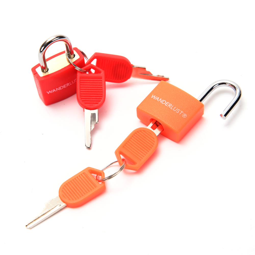 Set Wanderlust 2 Candados Colores Varios Con Llave