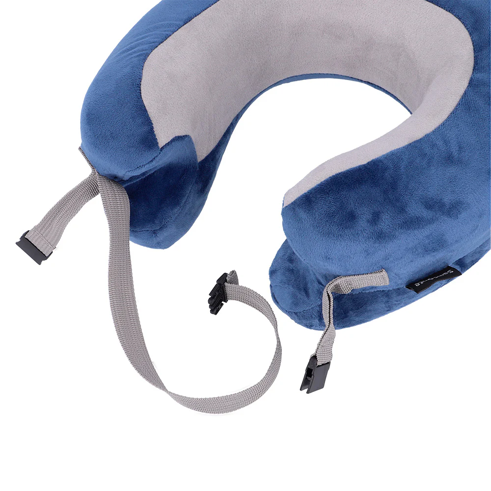 Almohada Samsonite C/Memoria Enrollable C/Funda Azul