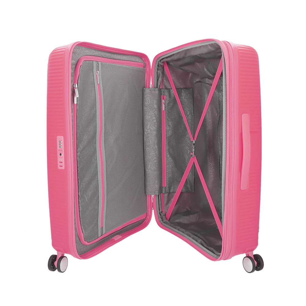 Valija American Tourister Curio 77cm Grande Color Rosa Fuerte