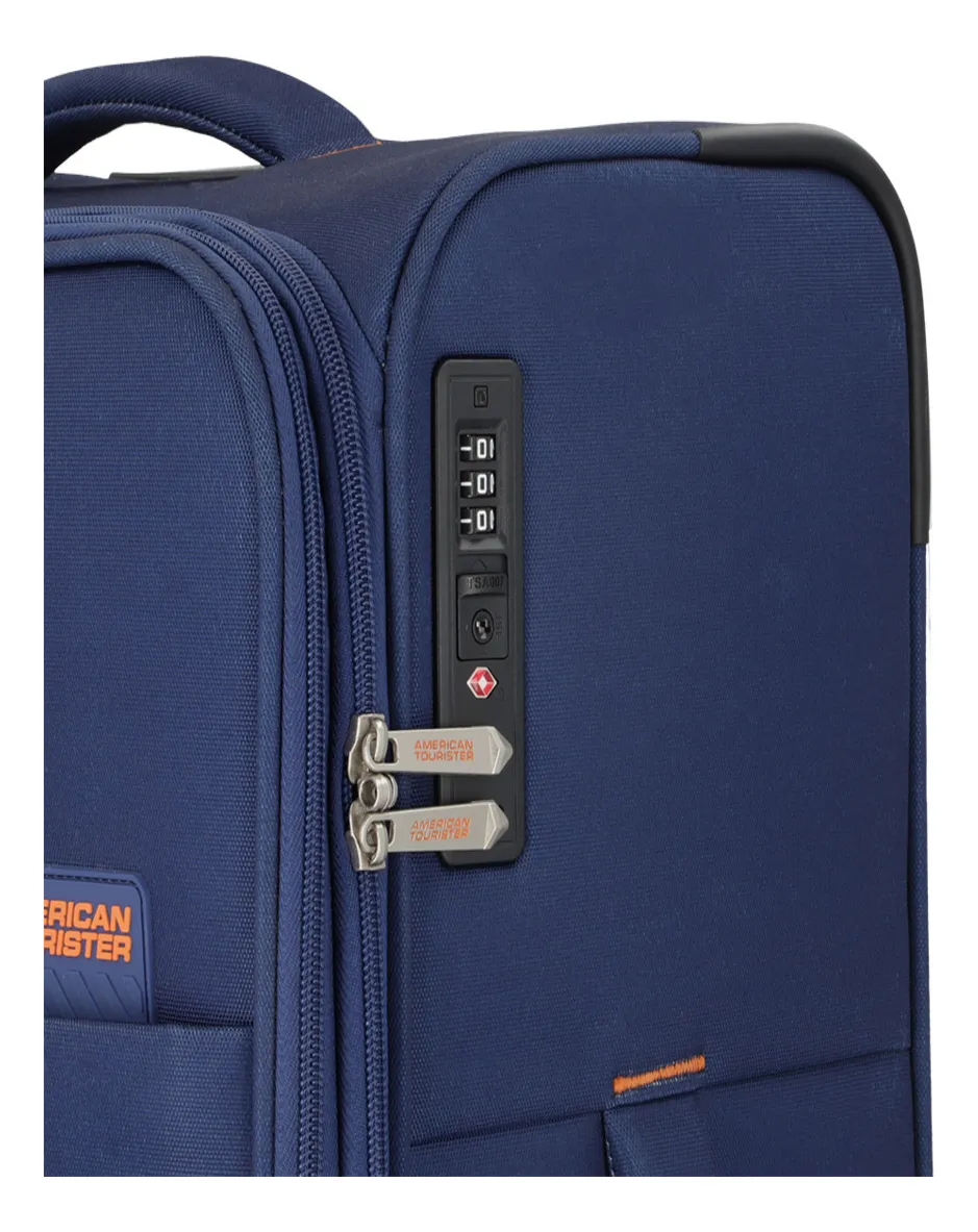 Valija American Tourister Sun Break 24" Mediana Tela Azul
