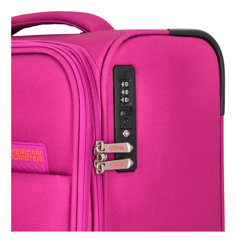 Valija American Tourister Sun Break 24" Mediana Tela Fucsia