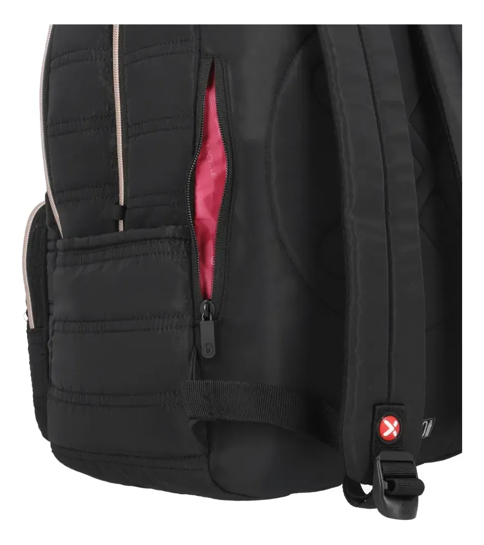 Mochila Xtrem Nebraska P/Notebook Negro/Rosa