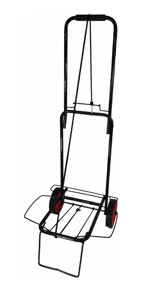 Carrito Metálico Porta Valijas Y Bolsos Con Ruedas Grandes