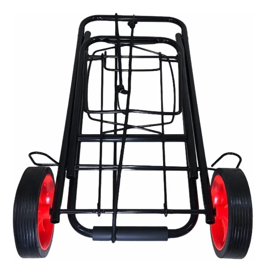 Carrito Metálico Porta Valijas Y Bolsos Con Ruedas Grandes