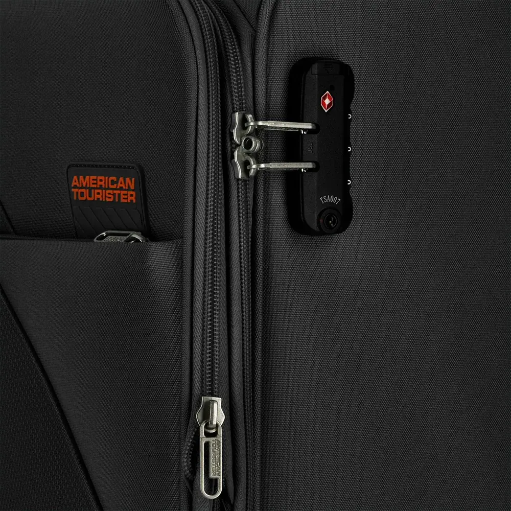Valija American Tourister Sun Break 24" Mediana Tela Negra