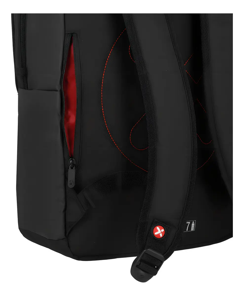 Mochila Xtrem Redwood P/Notebook Negro/Rojo