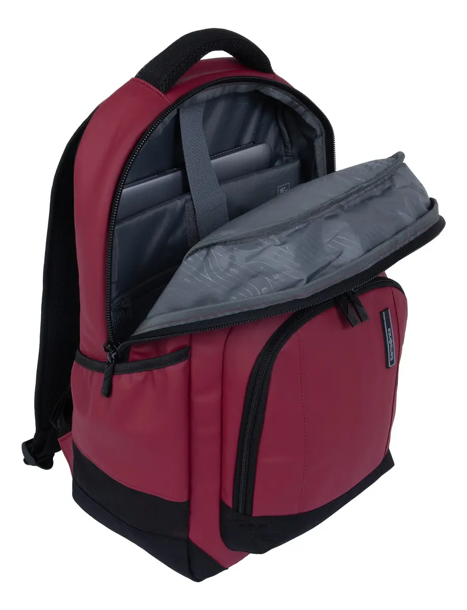 Mochila Samsonite Refraction Bravo P/Notebook Rojo Oscuro