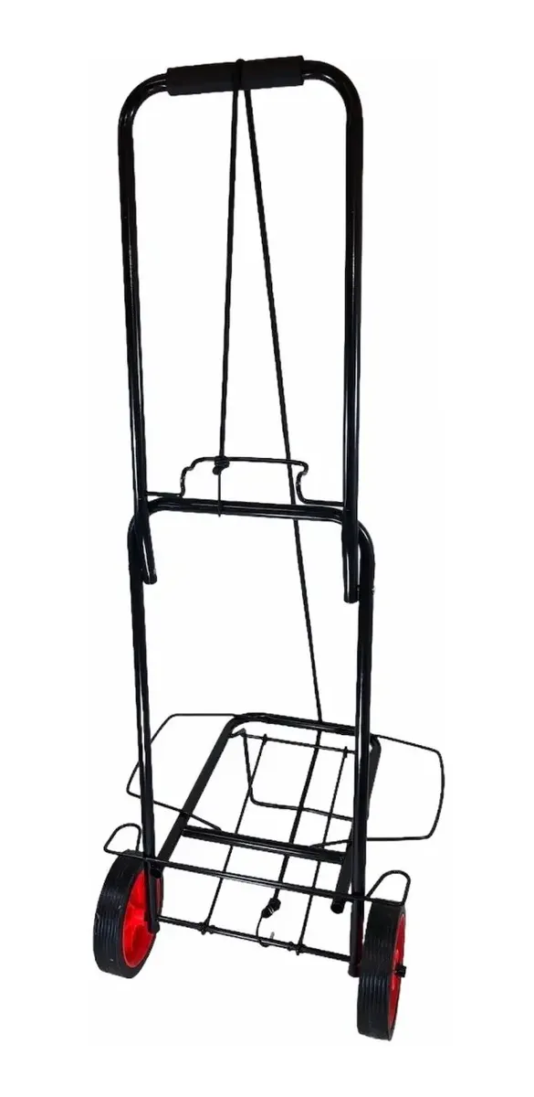 Carrito Metálico Porta Valijas Y Bolsos Con Ruedas Grandes